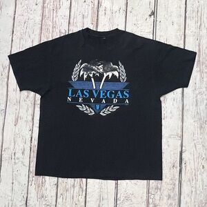 Vintage 90s Las Vegas Tourism Destination Travel Crewneck Sin City Tshirt